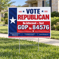 TEXAS VOTE REPUBLICAN Yard Sign