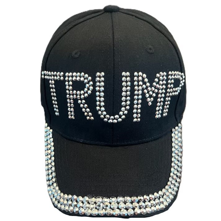 Trump Black Rhinestone