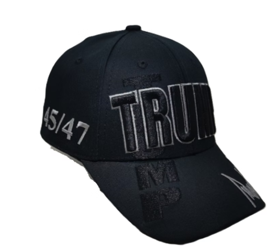 Trump 45/47 Black Embroidered Sig.