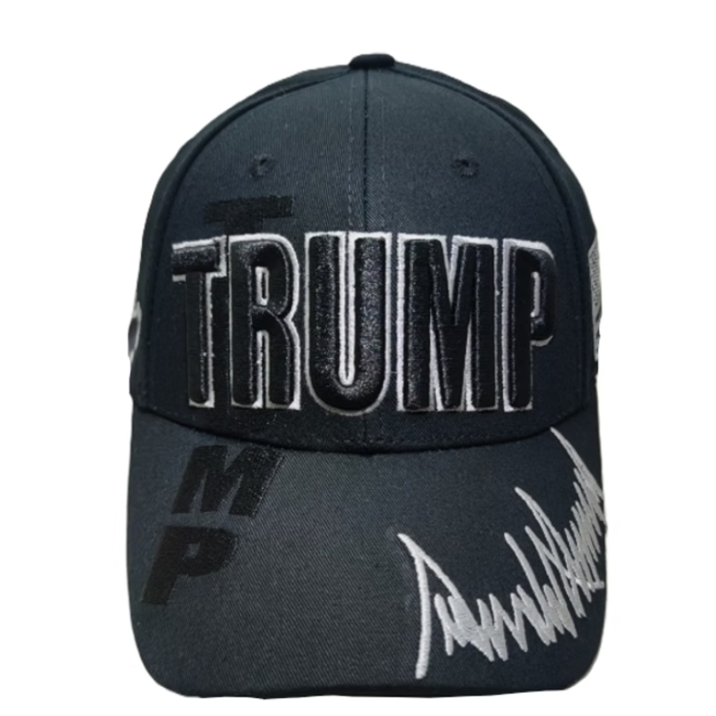 Trump 45/47 Black Embroidered Sig.